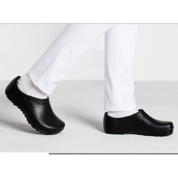 Birkenstock  Profi-Birki Polyurethane Black Clogs Size 38 - Picture 1 of 12